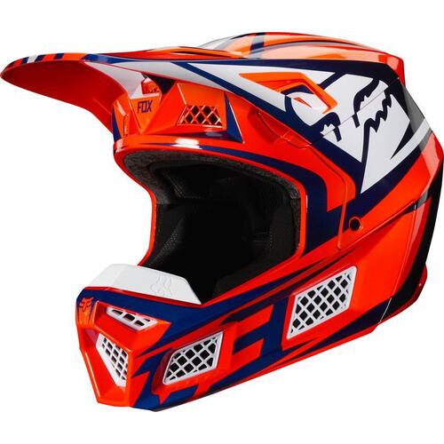 Fox V3 Idol Helmet 2020 Orange Blue