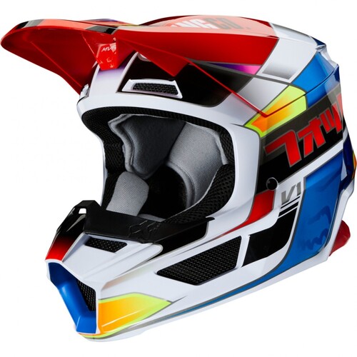 Fox V1 Yorr Helmet 2020 Blue Red