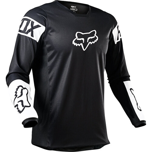 Fox 2021 180 Revn Jersey Black White