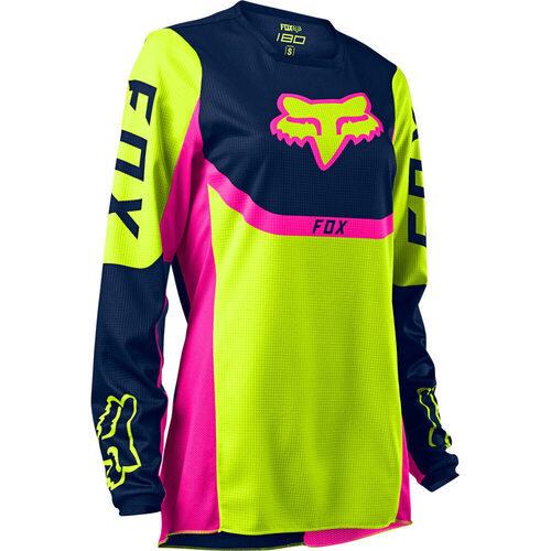 Fox 2021 180 Voke Ladies Jersey Fluro Yellow