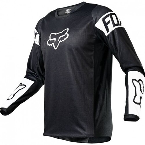 Fox 2021 180 Revn Youth Jersey Black White