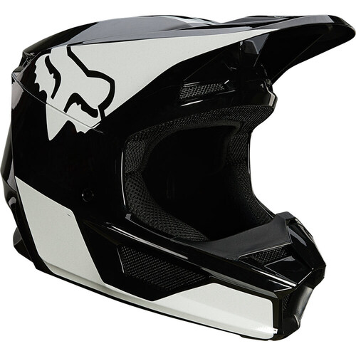 Fox Youth V1 Revn ECE Helmet 2021 Black White