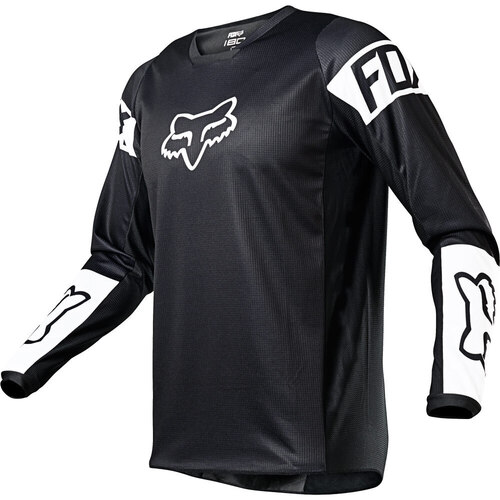 Fox 2021 180 Revn Kids Jersey Black White