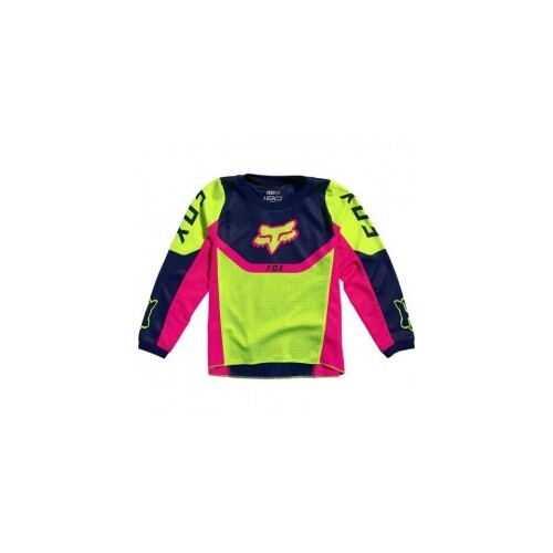 Fox 2021 180 Voke Kids Girls Jersey Fluro Yellow