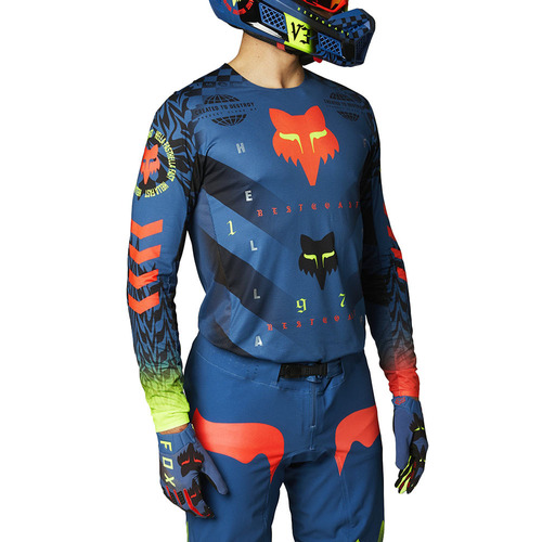 Fox 2021 Flexair Mawlr Jersey Dust Blue