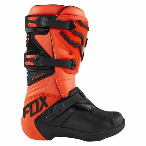 Fox Youth Comp Boot Buckle Flo Orange