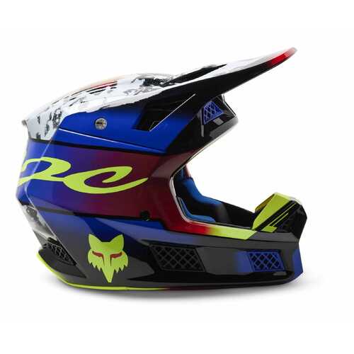 Fox MX23 V3 RS Dkay Helmet Blue/Red