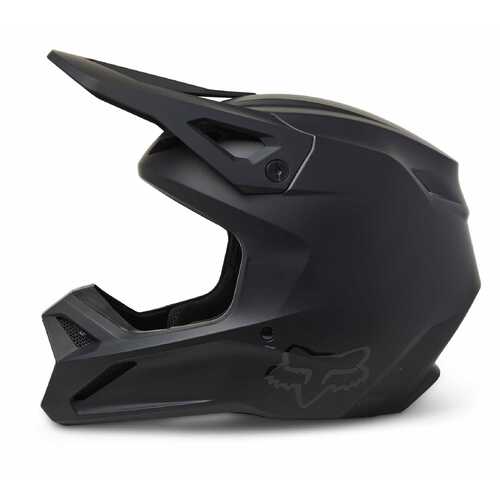 Fox MX23 V1 Helmet Solid Matte Black