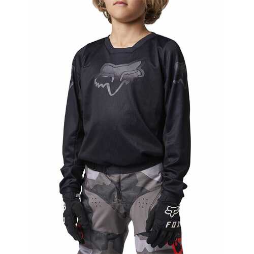 Fox MX23 Youth Blackout Jersey Black/Black 