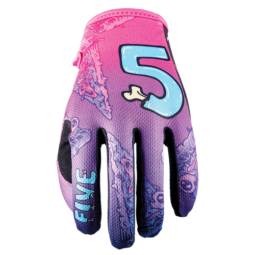 Five 'MXF4' MX Gloves - Slice Purple