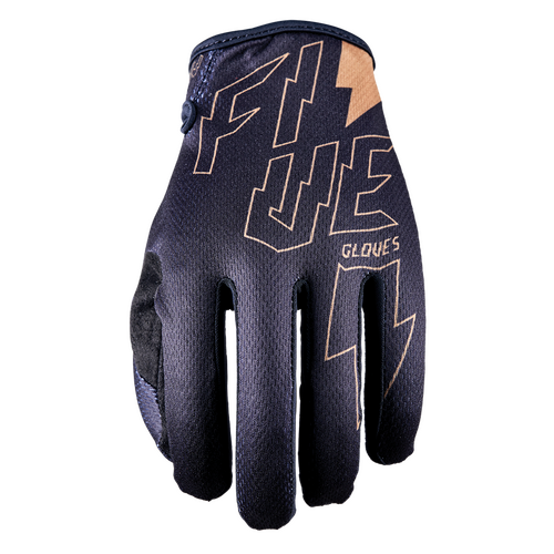 Five 'MXF4' MX Gloves - Thunderbolt Black