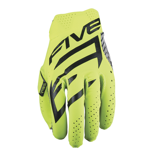 Five 'MXF Race' MX Gloves [Closed Track Only] - Fluro Yellow