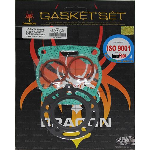 Whites Gasket Set Top Kawasaki KX80 91-97