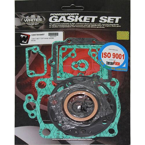 Whites Gasket Set Top Kawasaki KX250 93-00