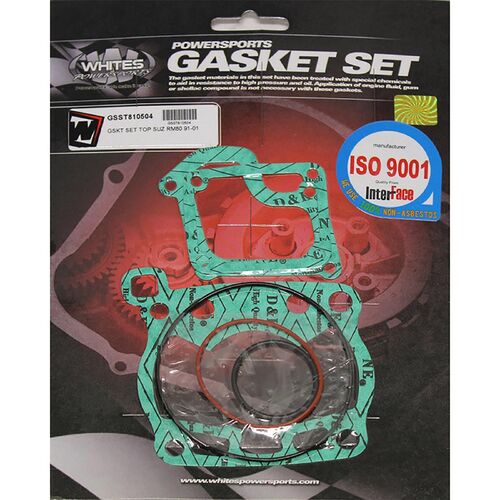 Whites Gasket Set Top Suzuki RM80 91-01