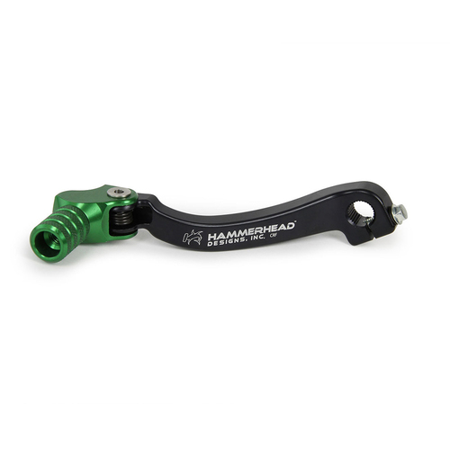 Hammerhead Honda CRF 450 X 2005-2015 Gear Lever With Customisable Knurled Tip Green