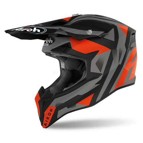 Airoh 'Wraap Sequel' MX Helmet - Orange Matt