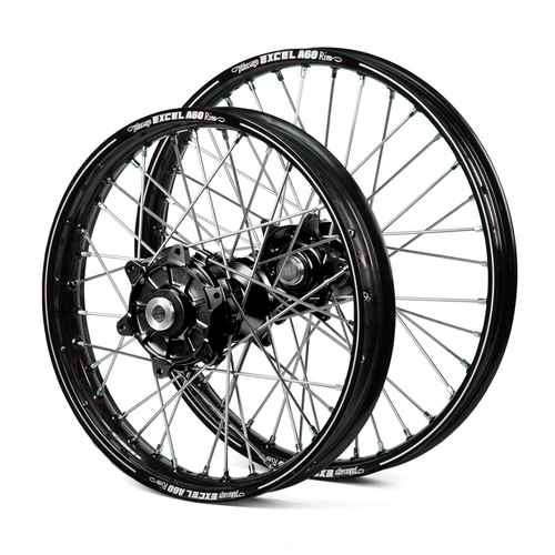 Honda Haan / A60 Enduro Cush Drive Black Rims / Black Hubs Wheel Set CRF 250-450 X 2004-2015 (21*1.60 / 18*2.15)