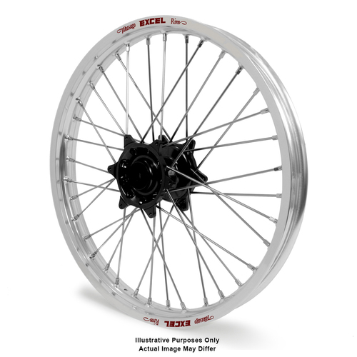 Honda Africa Twin CRF1000L Adventure Silver Excel Rims / Black Haan Hubs Front Wheel - Africa Twin CRF1000L 2015-On 21*1.85  