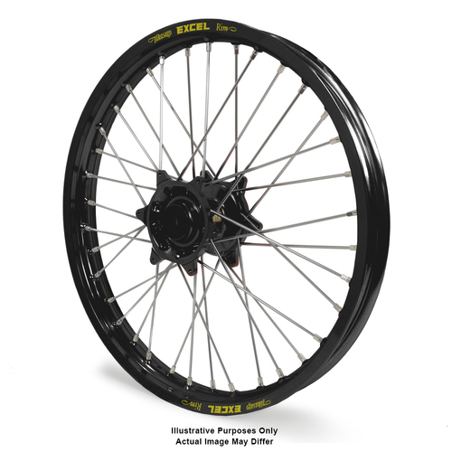 KTM Adventure Black Excel Rims / Black Haan Hubs Front Wheel - 790 2019-On 21*1.85  