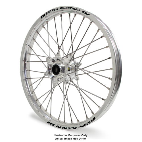 Honda Africa Twin CRF1000L Adventure Silver Platinum Rims / Silver Haan Hubs Front Wheel - Africa Twin CRF1000L 2015-On 21*1.85 