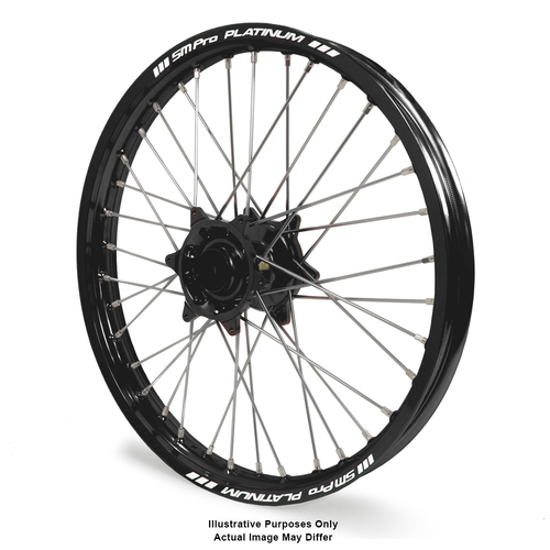 KTM 950-990 Adventure Black Platinum Rims / Black Haan Hubs Front Wheel - 950-990 Adventure 2003-14 17*3.5  