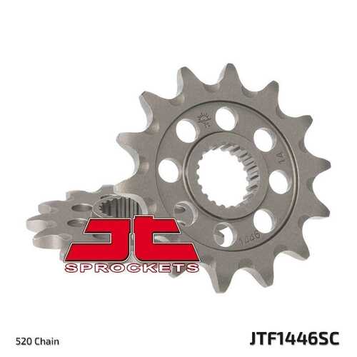 JT Front Steel Sprocket - JTF1446.14SC (14T 520 - Self-Cleaning)