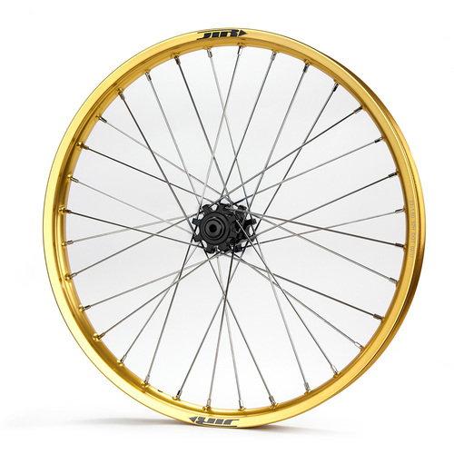 JTR Speedway Gold Rims / Black Hubs Front Wheel