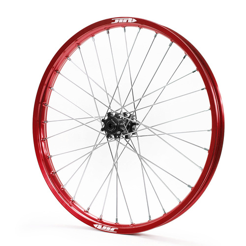 JTR Speedway Red Rims / Black Hubs Front Wheel