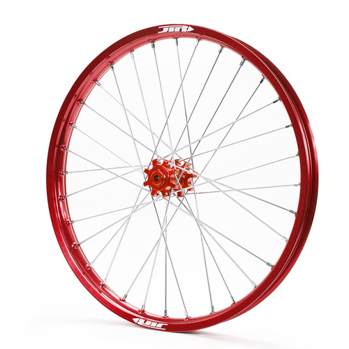 JTR Speedway Red Rims / Red Hubs Front Wheel