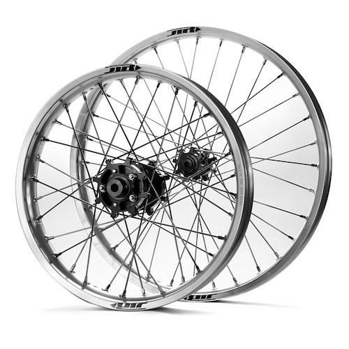 JTR Speedway Silver Rims / Black Hubs Wheel Set