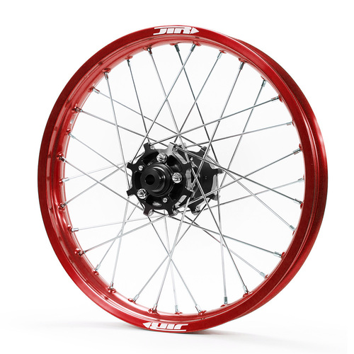 JTR Speedway Red Rims / Black Hubs Rear Wheel