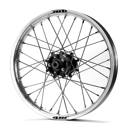 JTR Speedway Silver Rims / Black Hubs Rear Wheel