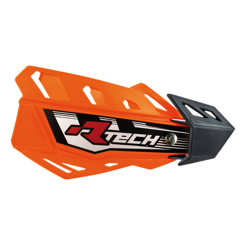 Rtech Orange FLX MX Handguards - Includes Mounting Kit