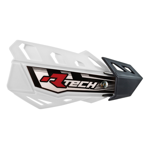 Rtech White FLX MX Handguards - Includes Mounting Kit