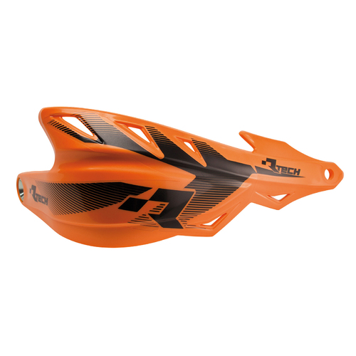 Rtech Orange Raptor Wrap Handguards - Includes Mounting Kit