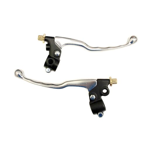 Whites Lever Assy Pair W/Mirror Hole Black