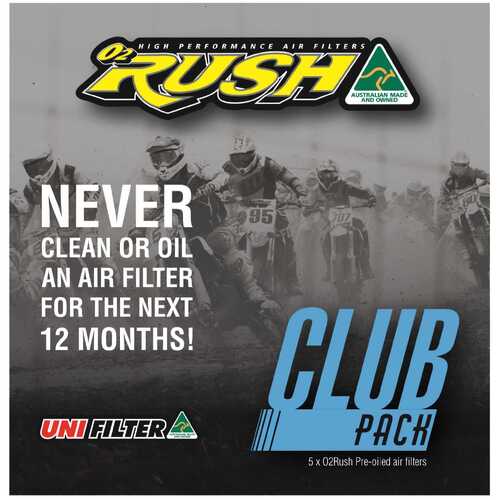 Unifilter O2 Rush Club Pack