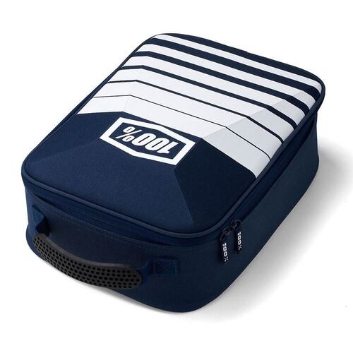 100% Navy/White Goggle Bag