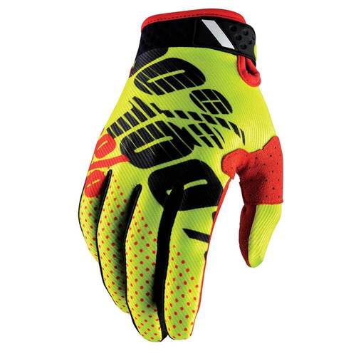 100% Ridefit Gloves Yellow/Black