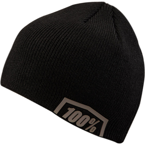 100% Essential Black/Steel Grey Beanie