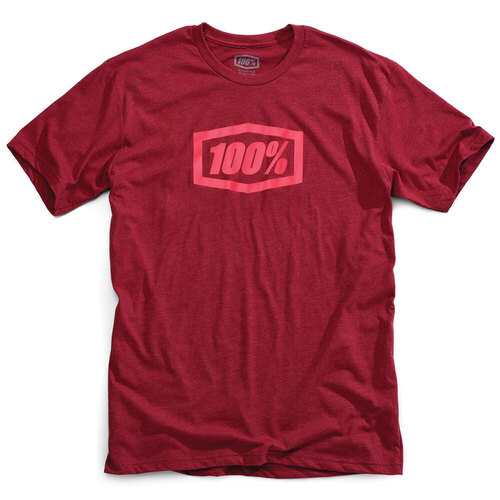 100% Essential Burgundy T-Shirt