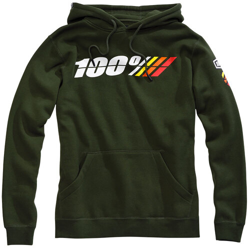 100% Motorrad Forest Green Hoodie