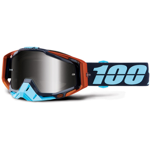 100% Racecraft Goggle Ergono Silver Mirror Lens