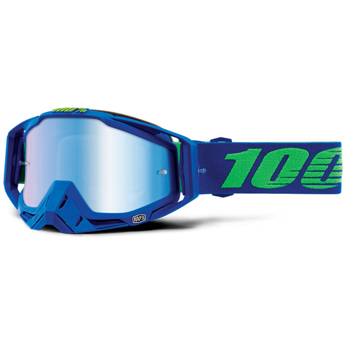 100% Racecraft Goggle Dreamflow Blue Mirror Lens