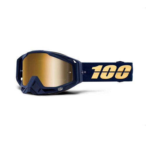 100% Racecraft Goggle Bakken True Gold Mirror Lens