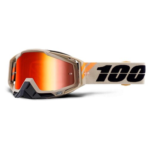 100% Racecraft Goggle Poliet Red Mirror Lens