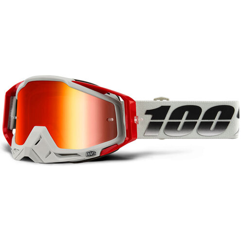 100% Racecraft Goggle Suez Red Mirror Lens