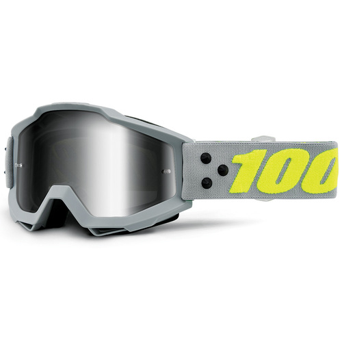 100% Accuri Goggle Berlin Silver Tinted Lens