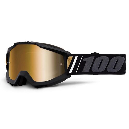 100% Accuri Goggle Off True Gold Mirror Lens